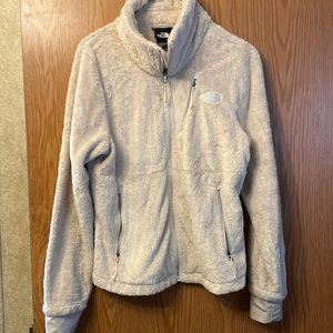 White soft north face jacket size small